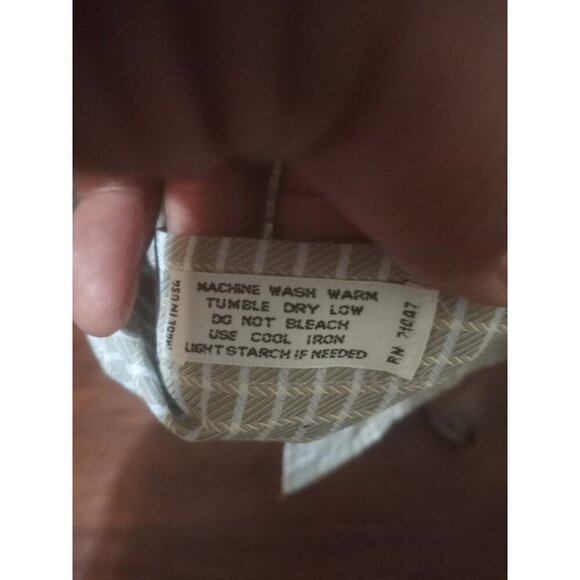 Burberry London Button Up Shirt Long Sleeve Men’s Gray 16.5-36 (L) USA Made - Picture 5 of 11